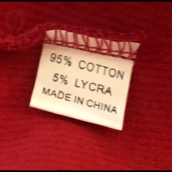 Red Ribbed Body Con Dress with Long Sleeves Size Large - Picture 6 of 7